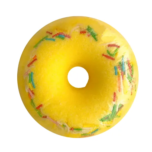 Шипуча пінна бомбочка для ванни з ароматом карамелі Milky Dream Donut "Caramel pear",140 г