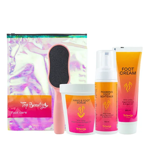 Подарунковий набір для догляду за стопами Top Beauty Foot Care 4 в 1
