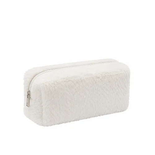 Косметичка жіноча хутряна «Кролик» Beauty Luxury WB-9001, Біла
