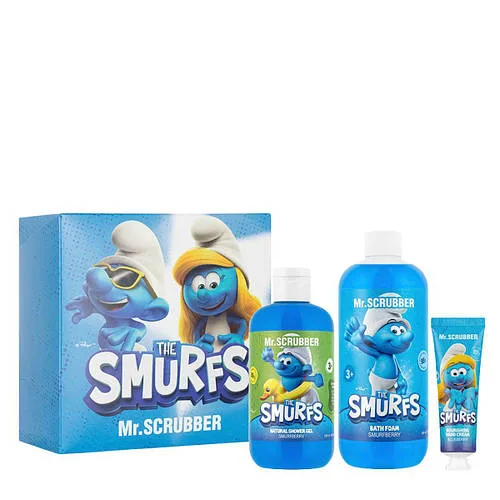 Подарунковий набір дитячої косметики Mr.Scrubber The Smurfs: крем для рук, гель для душу, піна для ванни
