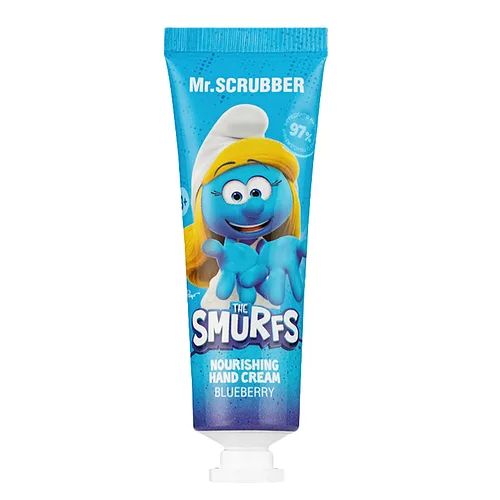 Дитячий живильний крем для рук Mr.SCRUBBER The Smurfs Nourishing Hand Cream Blueberry з ароматом чорниці 30 мл
