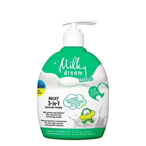 Універсальний засіб Milky Dream 3 в 1 "Для купання, миття волосся та підмивання, малюків"