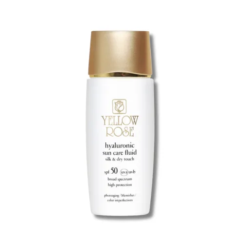 Сонцезахисний зволожуючий флюїд - Yellow Rose Hyaluronic Sun Care Fluid SPF50 Silk &amp; Dry Touch 200ml