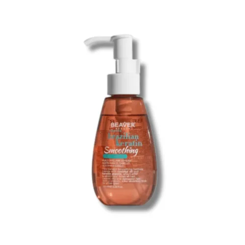 Кератинова олія для розгладження та еластичності волосся - Beaver Professional Brazilian Keratin Smoothing Silky Hair Oil