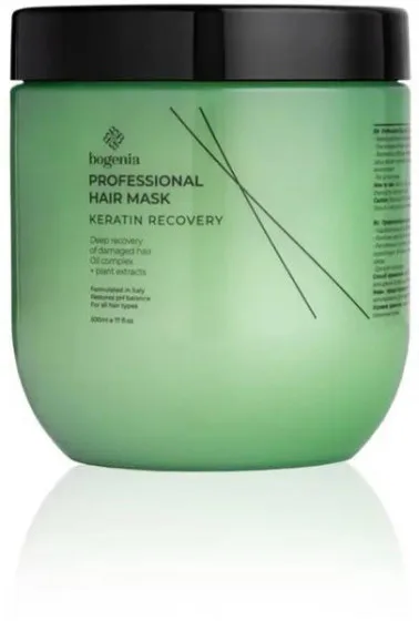 Bogenia Professional Keratin Recovery Hair Mask - Маска для волосся "Кератинове відновлення"