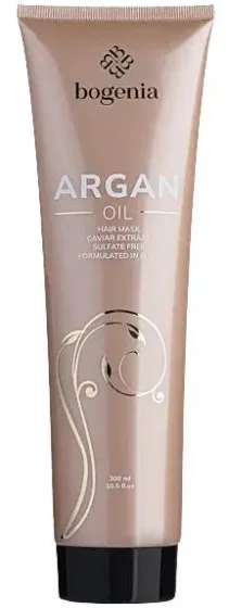 Bogenia Professional Argan Oil & Caviar Extract Hair Mask - Маска для волосся з аргановим маслом та екстрактом ікри