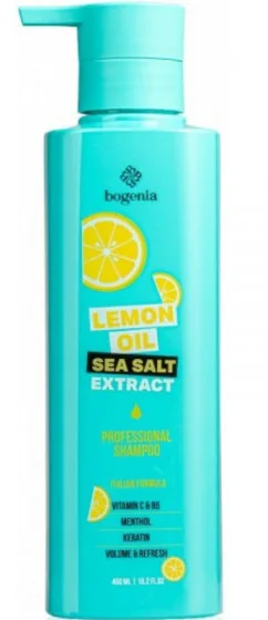 Шампунь для об'єму волосся Bogenia Lemon Oil & Sea Salt, 450 мл BG440(001)