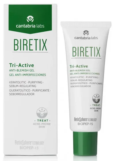 Cantabria Biretix Tri-Active Anti-Blemish Gel - Гель три-актив для шкіри з акне