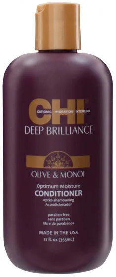 CHI Deep Brilliance Optimum Moisture Conditioner — кондиціонер для пошкодженого волосся, 355 мл