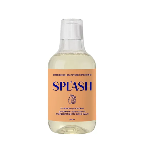 Ополіскувач для порожнини рота для зміцнення емалі Splash Mild "Цитрус" 300 мл