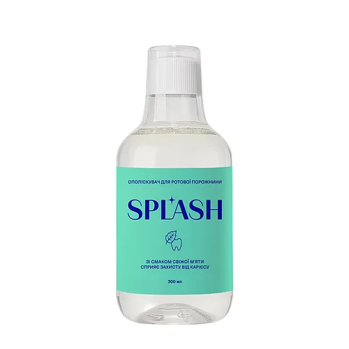 Ополіскувач для порожнини рота проти карієсу Splash Medium "М`ята", 300 мл