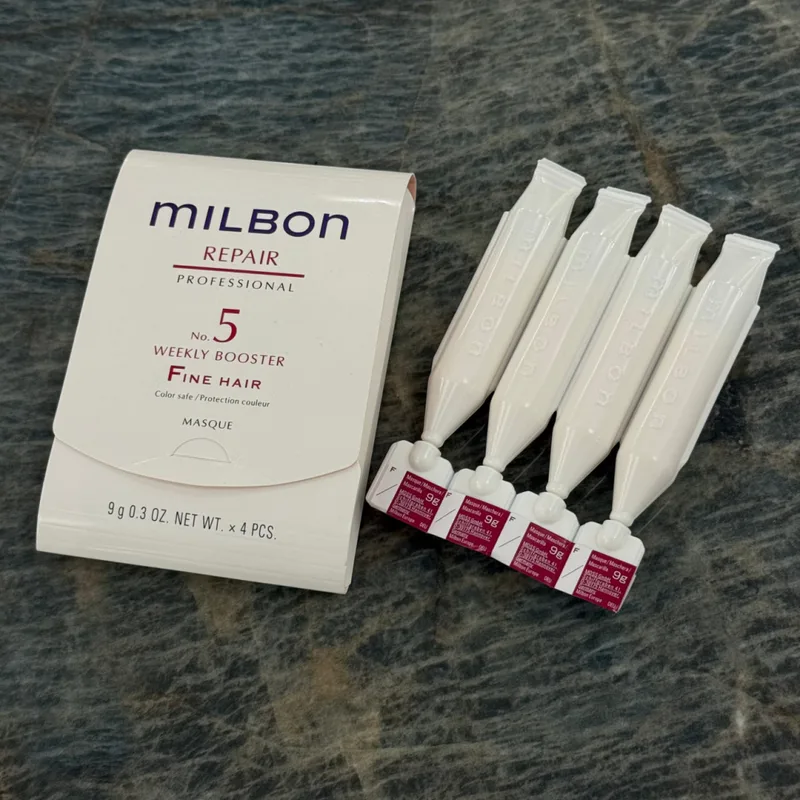 Milbon Professional Repair Heat No. 5 Weekly Booster Fine Hair Пролонгуючий бустер для тонкого волосся