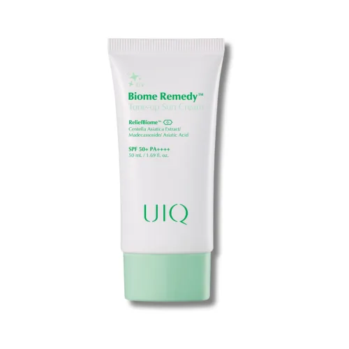 Сонцезахисний крем з зеленим тоном - UIQ Biome Remedy Tone-up Sun Cream Green