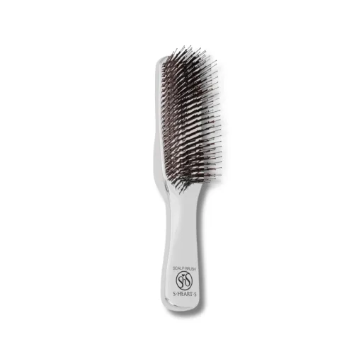 Гребінець для волосся "Chrome" - S-Heart-S Professional Long Scalp Brush Chrome