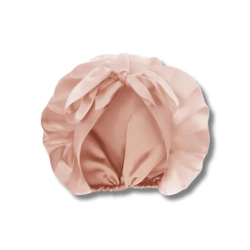 Шовкова шапочка для сну пудрова - MOLODO Silk Night Cap Powder Pink