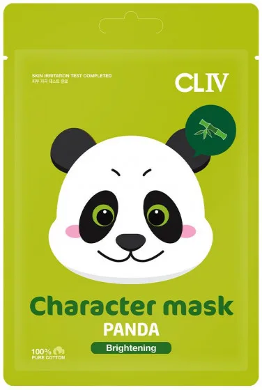 CLIV Character Mask Panda - Тканинна маска для сяйва шкіри обличчя "Панда"