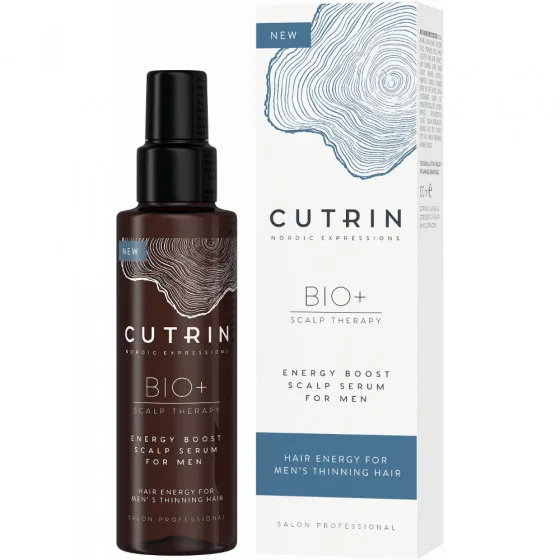 Cutrin Bio+ Energy Boost Scalp Serum For Men - Стимулюючий лосьйон для чоловіків проти випадіння