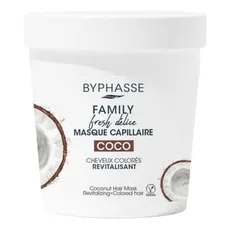 Маска Byphasse FAMILY FRESH DELICE для фарбованого волосся з кокосом 250 мл