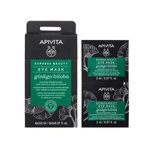 Маска Apivita EXPRESS BEAUTY з гінкго білоба Проти темних кіл та ознак втоми 2х2 мл