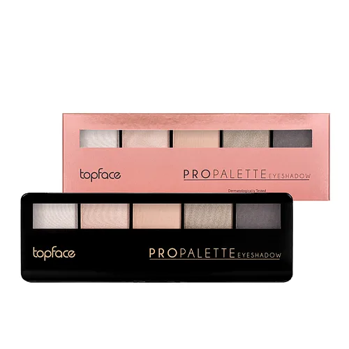 Палітра тіней для повік 5 кольорів Тopface Pro Palette, №