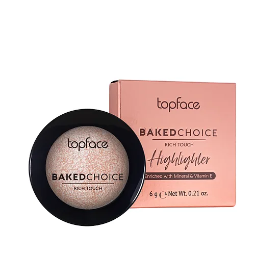 Хайлайтер для обличчя запечений TopFace Baked Choice Rich Touch Highlighter, 6 г № 101 Champagne