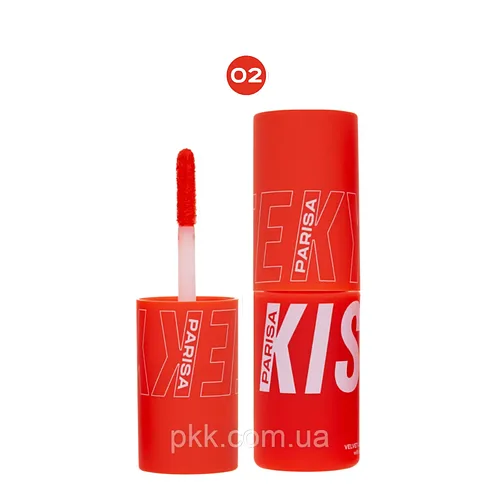 Рум'яна помада рідка для обличчя та губ Parisa Cosmetics Cheek Kiss № 02 Кораловий