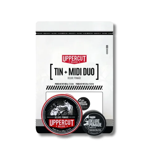 Подарунковий набір - Uppercut Deluxe Tin &amp; Midi Duo Deluxe Pomade