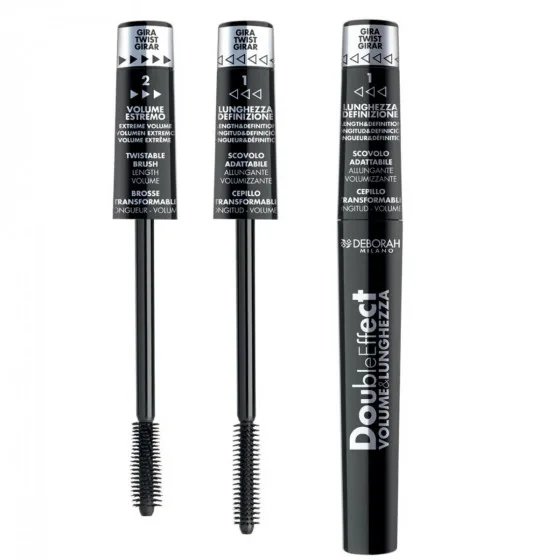 Deborah Mascara Double Effect Volume & Lenght - Туш-трансформер