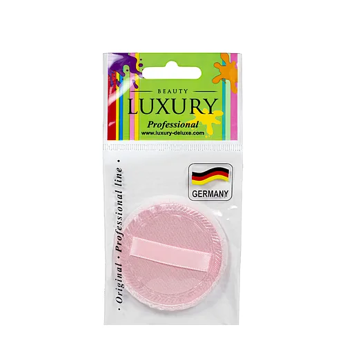 Спонж для макіяжу велюровий для нанесення пудри Beauty LUXURY SP-03 Рожевий