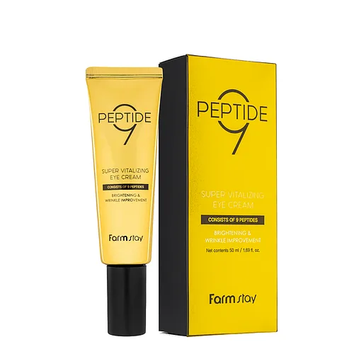 Антивіковий крем для повік з пептидами FarmStay Peptide 9 Super Vitalizing 50 мл