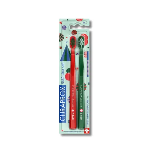 Набір зубних щіток - Curaprox CS 5460 Duo Christmas Edition 2025