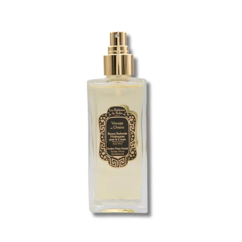 Зволожуючий спрей для тіла - La Sultane De Saba Moisturizing Mist Amber Musk Sandalwood 28g