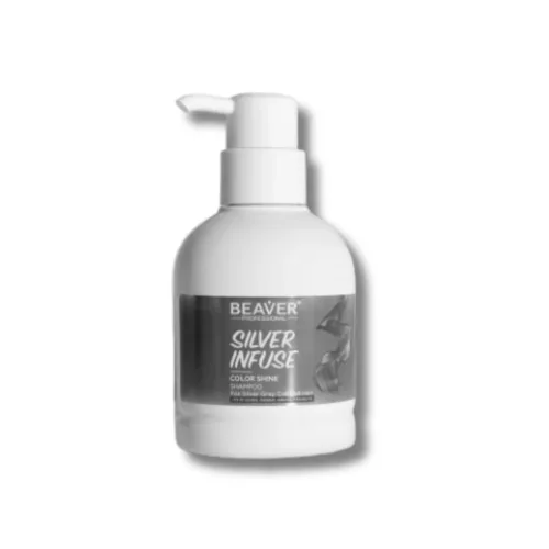 Шампунь для інтенсивного догляду волосся світло-попелястий - Beaver Professional Infuse Color Shine Shampoo Silver