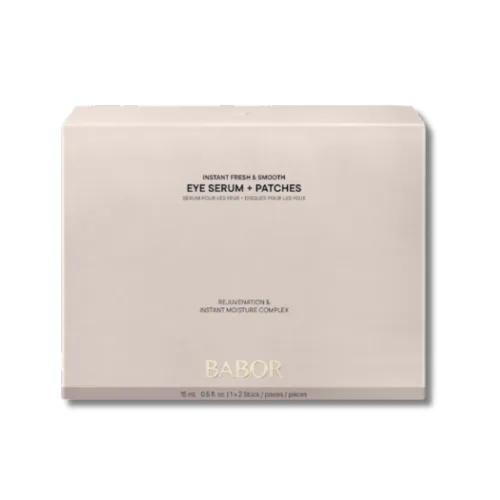 Набір для зони навколо очей - Babor Instant Fresh &amp; Smooth Eye Serum + Patches