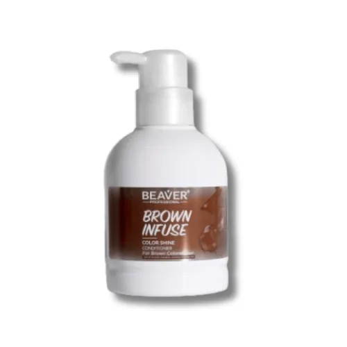 Кондиціонер для інтенсивного догляду волосся золотисто-бежевий - Beaver Professional Infuse Color Shine Conditioner Brown
