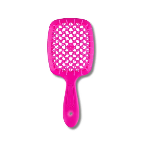 Маленький гребінець для волосся фуксія неон - Janeke Small Superbrush