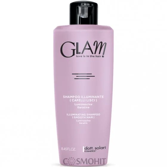 Dott.Solari Glam Illuminating shampoo smooth hair - Шампунь для випрямлення волосся та надання блиску