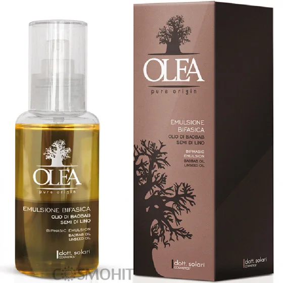 Dott.Solari Olea Pure Origin Hair And Body Biphasic Emulsion Baobab Oil Linseed Oil - Двофазна емульсія з оліями баобаба і льону для волосся і тіла