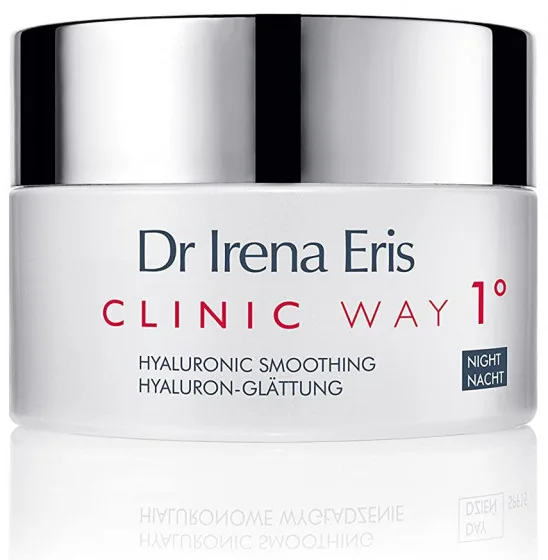Dr. Irena Eris Clinic Way 1° Hyaluronic Smoothing Night Cream - Нічний крем для обличчя "Гіалуронове розгладження"
