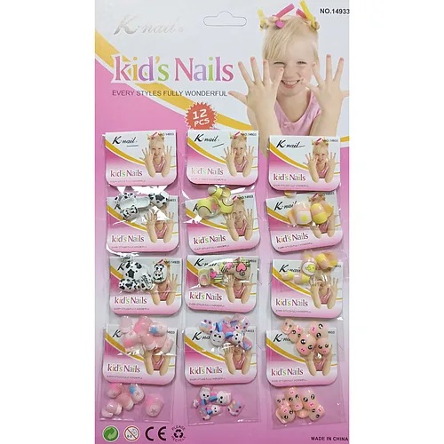 Нігті накладні дитячі з малюнками K·Nail Pretty Nails № 04