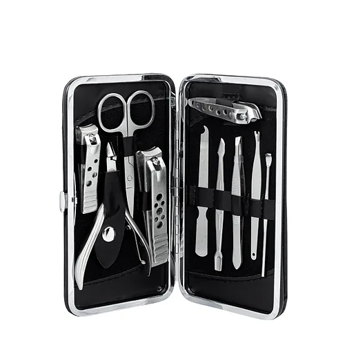 Манікюрний набір з 10 предметів у чохлі Hua Li Manicure Set 62017-3
