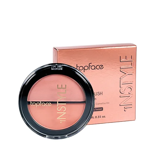 Рум'яна для обличчя TopFace Instyle Blush On подвійні РТ353, № 02