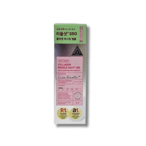 Сироватка зі спікулами для пружності шкіри - VT Cosmetics Collagen Reedle Shot S50 Facial Boosting First Ampoule