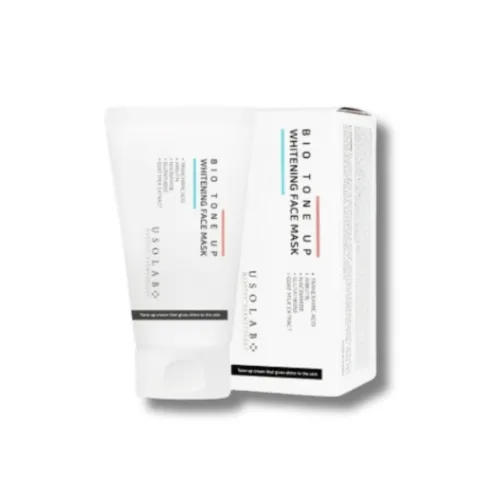Маска для освітлення шкіри та ефекту миттєвого сяяння - Usolab Bio Tone Up Whitening Mask 75ml