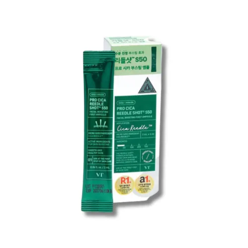 Набір сироваток зі спікулами S50 для заспокоєння шкіри - VT Cosmetics Pro Cica Reedle Shot S50 Facial Boosting First Ampoule