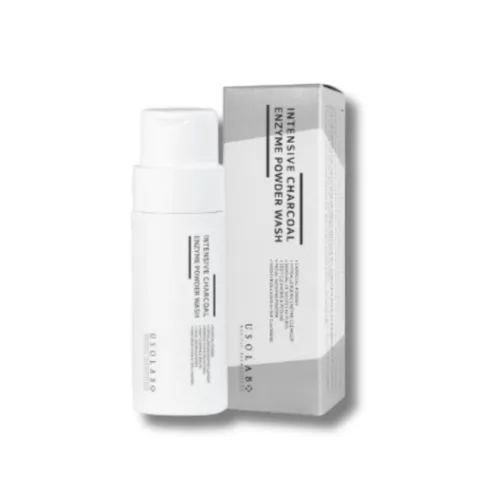 Ензимна пудра для жирної та проблемної шкіри - Usolab Intensive Charcoal Enzyme Powder Wash 74g