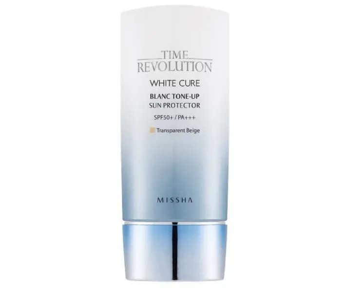 Сонцезахисний крем для обличчя Missha Time Revolution White Cure Science Blanc Tone-up Sun Protector SPF 50+, 50 мл