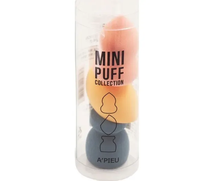 Набір міні спонжів для нанесення макіяжу Apieu Mini Puff Collection, 3 шт