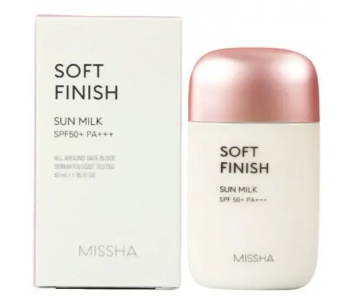 Солнцезахисне молочко Missha All Around Safe Block Soft Finish Sun Milk SPF50 + / PA +++, 40 мл