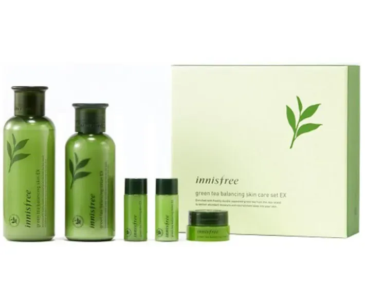 Набір для обличчя з екстрактом зеленого чаю Innisfree Green Tea Balancing, 400 мл